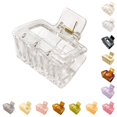 thumbnail image 2 of French Hair Claw Clip Small Solid Color Rectangle Hair Clamp Geometric Hair Claw, 2 of 10