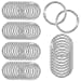 thumbnail image 3 of 50 Pack Loose Leaf Binder Rings, Silver 1.5" (38mm) Capacity, for Index Cards Album Notebook Crafts Paper, Keychain Key Rings Steel Metal Book Rings, 3 of 10