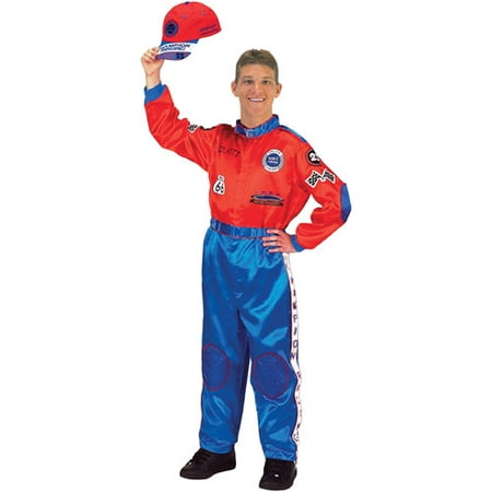 Red and Blue Adult Halloween Racing Suit