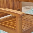 thumbnail image 3 of Noble House Jersey Acacia Wood 7-Piece Outdoor Patio Dining Set in Teak, 3 of 7