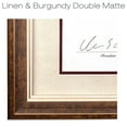 thumbnail image 3 of Excello Global Products Photo Document Frame: 8.5x11 with Double Mat Graduation Diploma Certificate Holder Wall Frame (Brown/Burgundy) - EGP-HD-0307, 3 of 6