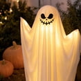 thumbnail image 6 of Kdkad Halloween Light Up Ghost Decor, 33 In Spooky Cute Standing Ghost, Halloween Decorations for Front Door Porch Yard Tree, Indoor Party Room Decor, 6 of 8