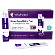 Prime Screen - 15 Pack Marijuana Urine Drug Test Kit - 50 ng/mL Cut-Off - Medical-Grade THC Test - WDTH-114