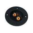 thumbnail image 1 of SHOWERORO 2Pcs Subwoofer Box Terminal Cups for Signal Transfer Black ABS Round Design, 1 of 4