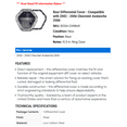 thumbnail image 2 of Rear Differential Cover - Compatible with 2002 - 2006 Chevy Avalanche 2500 2003 2004 2005, 2 of 2