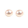 thumbnail image 1 of Aretes Perla Cultivada Rosa Suave Natural y Oro 14K GREG J.M. Clásico, 1 of 5