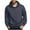 Gray, variant on Men Solid Color Long Sleeved Hooded Sequin Pullover Hoodie Hoodie Black