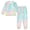 Pink and Blue Stripes, variant on Fluffy Pajamas Set Fuzzy Winter Warm Pj Sets Pullover Tops and Long Pants Abstract Summer Background X-Small
