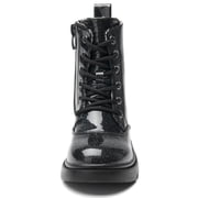 kkdom Boys Girls Kids Combat Boots Unisex Black 9 Toddler