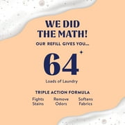 Cleancult Liquid Laundry Detergent Refill, Juniper Sandalwood Scent, 96 Loads, HE Compatible, 32 oz, 3 Pack, Eco Friendly & Cruelty Free