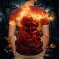 thumbnail image 5 of WOLIAUO Funny Mens Halloween Crewneck T-Shirt Lightweight Breathable Short Sleeve Mens Summer Shirts for Everyday, Shirts for Men Graphic Print Tops XL Orange, 5 of 7