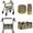 Bee Sunflower Wood, variant on TSOVTHRID Cat Cherry Blossom Print 3 Piece Set Walker Accessories, Portable Rollator Storage Under Seat Bag Soft Walker Seat and Back Rest Covers