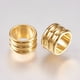 thumbnail image 2 of 201 Stainless Steel Beads Column Real 18k Gold Plated 8x5mm Hole: 6mm, 2 of 2