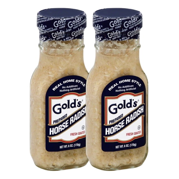 Kosher Gold's White Horseradish 6 oz, Pack of 2