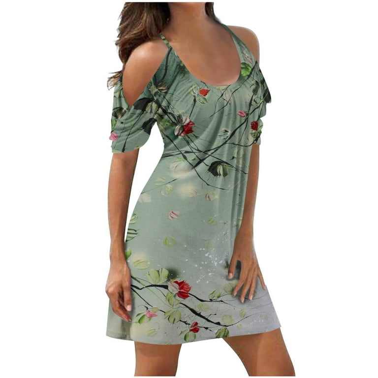 Cold Shoulder Short Sleeve Print Mini Plus Size Bodycon Dresses Cold Shoulder Short Sleeve Print Mini Plus Size Bodycon Dresses