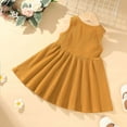 thumbnail image 6 of Lindreshi Baby Girl Dresses Toddler Kids Baby Girls Summer Cute Sleeveless Dress Solid Color Vest Dress, 6 of 8
