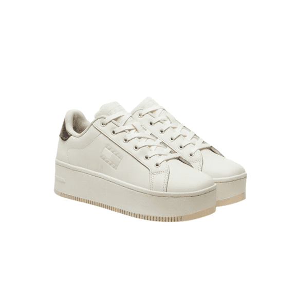 TENIS TOMMY JEANS FLATFORM BEIGE