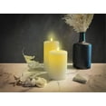 thumbnail image 3 of LumiPur Signature Natural Glow Flickering Flameless LED Wax Pillar Candle (3.5" x 5", Linen White), 3 of 9
