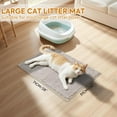 thumbnail image 6 of Chenille Cat Litter Mat for Litter Box, 19.7"x 31.5" Soft Ultra Absorbent Mat, Waterproof & Non-Slip, Easy to Clean Litter Trapping Mat for Indoor Cats, 6 of 7