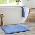 thumbnail image 6 of Nestl Absorbent Memory Foam Bath Mat Set Bathroom Rug, Calm Blue, 20"X30", 6 of 7