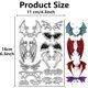 thumbnail image 2 of Sellos transparentes de alas de dinosaurio, sellos de goma transparentes góticos de murciélago, sellos de silicona para diario de sellos, 2 of 9
