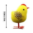 thumbnail image 3 of 2Pc Chicks The Furry Chicks At Easter,Stand On The Table Of The Moss Garden,Home Decor Desk Ornament, 3 of 6
