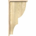 thumbnail image 3 of 6"W x 14"D x 26"H Ridgewood Rough Sawn Corbel w/Backplate, Douglas Fir, 3 of 9