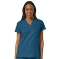 thumbnail image 3 of EON Women's COOLMAX V-Neck Solid Scrub Top, 3 of 11