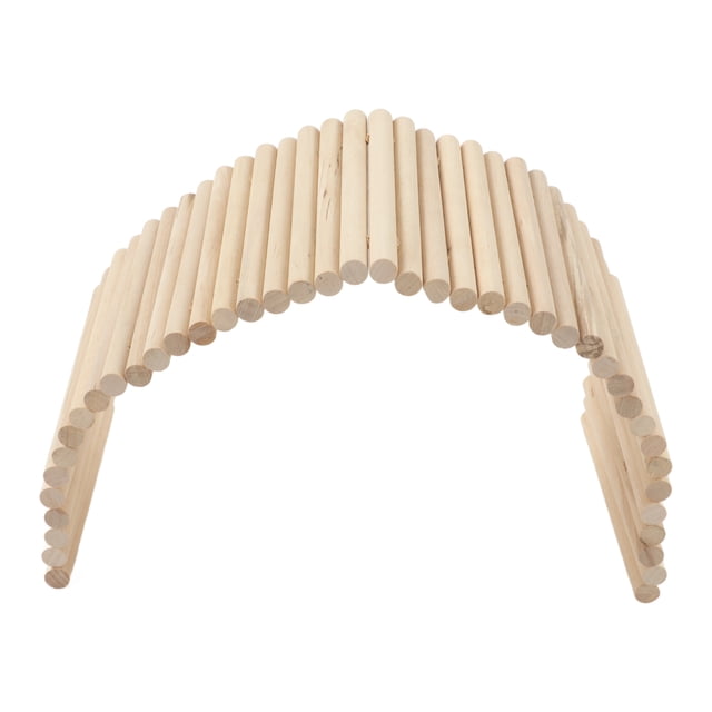Puente de madera flexible y seguro para mascotas, túnel de escalada para conejos, cobayas y hámsteres (15 x 30 cm)