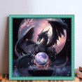 thumbnail image 2 of Kit Punto Cruz Dragón Contado Hilo Algodón Ecológico Bordado 11CT 40x40cm, 2 of 9