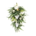 thumbnail image 1 of Guirnalda de flores artificiales en forma de lágrima, guirnalda colgante de 20 pulgadas de largo para decoración de granja, 1 of 9