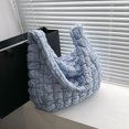 thumbnail image 4 of Bolsas Cruzadas Con Patrón Celosía Acolchada Algodón Gran Capacidad para El (azul), 4 of 9