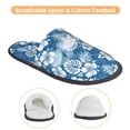 thumbnail image 3 of KLL Leaves And Flowers Slippers for Women Men House Slip on Indoor Outdoor Bedroom Furry Fleece Lined Ladies Comfy Anti-Skid Rubber Hard Sole-Medium, 3 of 8