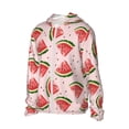 thumbnail image 2 of Fotbe Hand Drawn Watermelon Men's Women's UPF 50+ Sun Protection Jacket Hooded Cooling Shirt with Pockets Hiking Outdoor Performance-Small, 2 of 9