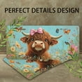 thumbnail image 4 of Highland Calf with Pink Bow and Butterflies Front License Plate,Metal License Plate,Funny Standard Plates Personalized Novelty Decorative For Men/Women/Boys/Girls Car 6×12 Inch, 4 of 7