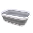 thumbnail image 1 of Bañera plegable de 9,2 l y 2,37 galones - Cesta/cráter de picnic portátil - Bolsa de compras plegable - Contenedor de almacenamiento que ahorra espacio Azul, 1 of 5