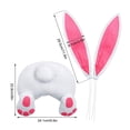 thumbnail image 4 of Home Decor Kit Decorations Easter Wreath Easter Bunny Butt Door Hanging Outdoor Spring Decor, 4 of 9