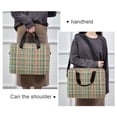 thumbnail image 6 of FORMRS 16" Laptop Bag Carrying Sleeve Case with Handle Travel Shoulder Briefcase, Red Green Tartan Pattern, 6 of 8