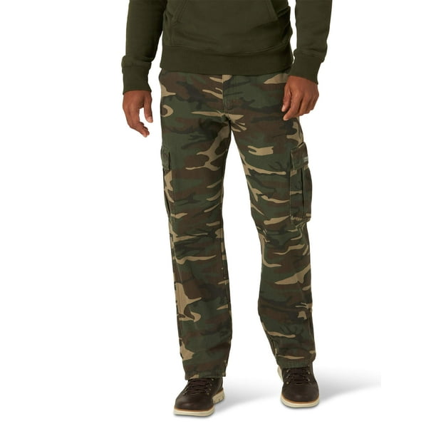 wrangler men's fleece lined cargo pant