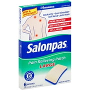 Salonpas Pain Relief Patch, Large 6 ea (Pack of 3)
