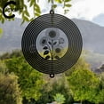 thumbnail image 3 of C-CRAFT Sunflower Metal Wind Spinner 8 Inches, Outdoor Garden Hanging Decoration, Gift for Nature Lovers and Gardeners, 3 of 4