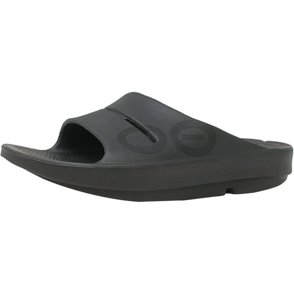 Oofos Ooahh Slide Sandal Matte Black Sport - 8M / 6M