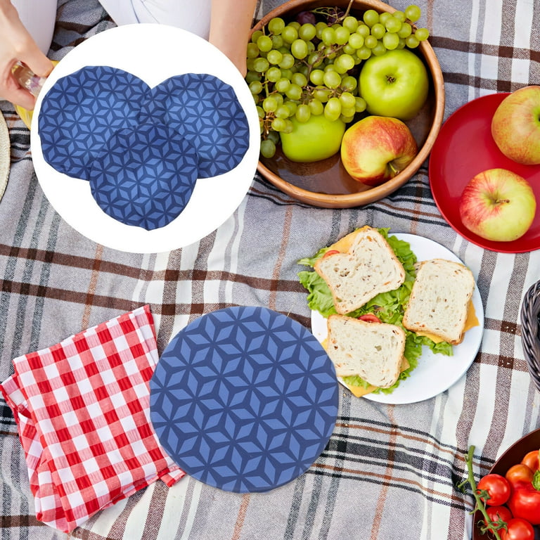 Revahope 4 Pieces Bowl Covers Reusable, 4 Size Stretch Cloth