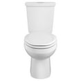 thumbnail image 2 of American Standard H2Option 2-Piece 2-Flush Vitreous China Elongated Bathroom Toilet White, No Seat, 2 of 5