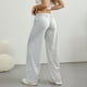 thumbnail image 3 of WILLBEST Pantalones Casuales Elegantes Para Mujer Con Bolsillos Para Mayor Comodidad y Facilidad. Diseño de Ajuste Holgado. Cintura Elástica. Pantalones Largos Versátiles Para Uso Diario., 3 of 5