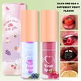 thumbnail image 4 of Ckulufk 20 Color Fruit Lip Glaze Water Light Transparent Moisturizing Temperature Change Pearlescent Lip Oil 2.5ml, 4 of 9
