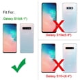 thumbnail image 2 of Mignova Galaxy S10 6.1 inch case,Crystal Clear Soft TPU Cover Bumper and Transparent Hybrid Rugged Anti-Scratch Panel Fit for Galaxy S10 6.1 inch case 2019 Release (Black), 2 of 7