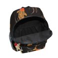 thumbnail image 6 of FORMRS School Backpack with Front Zippered Pocket 12" Student Travel Daypack, Black Fish Pattern, 6 of 6