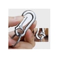 thumbnail image 3 of Metal Carabiner Clip Keyring Keychain Key Ring Chain Holder Organizer for Car/Key Finder, 2 Pack, 3 of 8