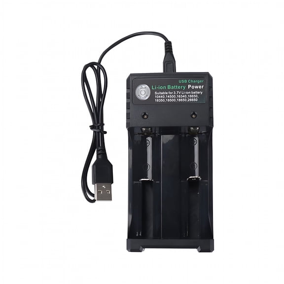 GJX Charger Universal Battery Charger for Rechargeable Batteries 10440 18350 18650 16340 3.7V Lithium Ion Battery 18650
